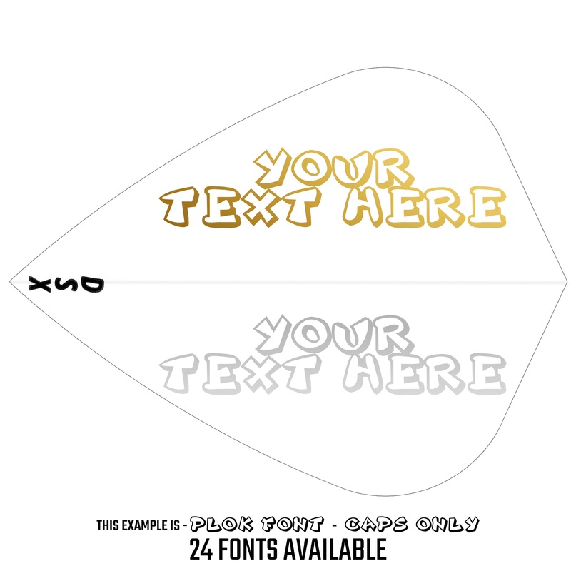 Personalised Flights – Extra Strong – Hot Foil – 5 Sets – Kite – Clear Default Title