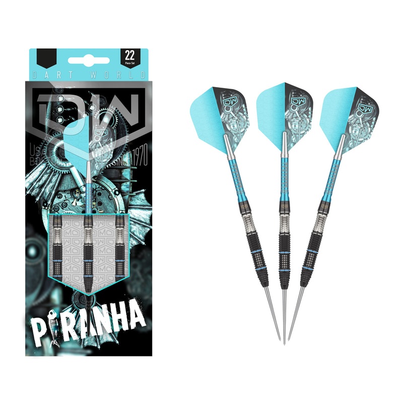 Piranha 02 90% Tungsten Steel Tip Darts by DW 22 Gram