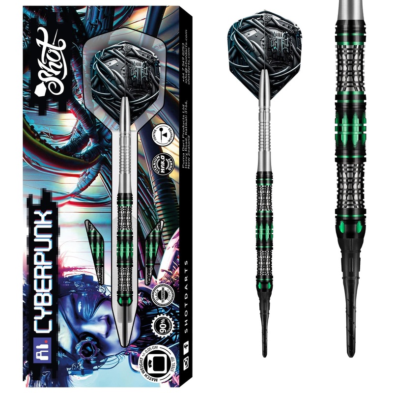 Shot AI Darts – Soft Tip – Cyberpunk – 20g