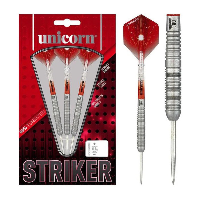 Unicorn T80 Striker Style 6 80% Tungsten Steel Tip Darts 20 GRAM