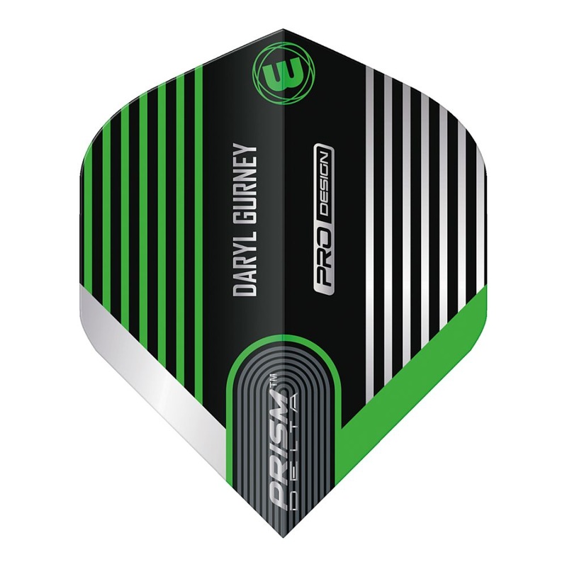 Winmau Prism Delta Daryl Gurney Embossed Dart Flights Green No2 Standard