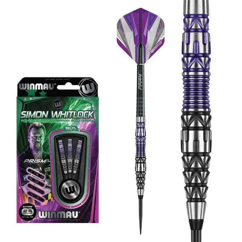 Winmau Simon Whitlock S.E 90% Tungsten Steel Tip Darts 22 GRAM