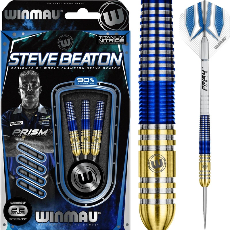 Winmau – Steve Beaton Darts – Steel Tip – 90% Tungsten – 22g 24g 26g 22 grams