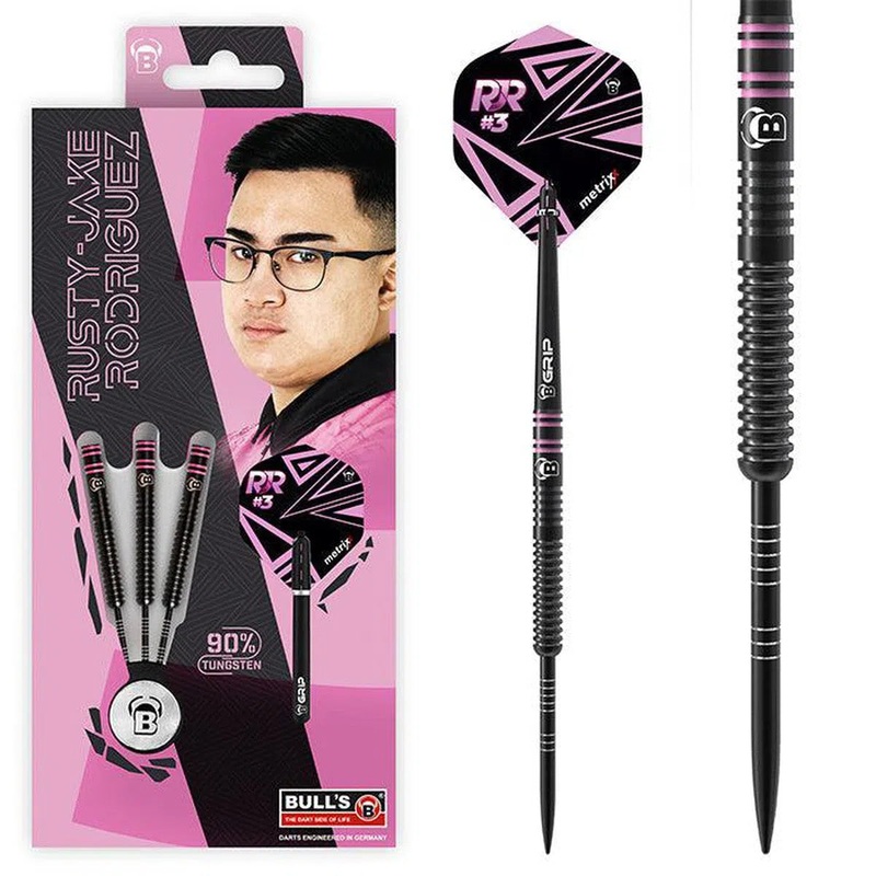 Bull’s DE Rusty-Jake Rodriguez 90% Tungsten Steel Tip Darts 21 GRAM