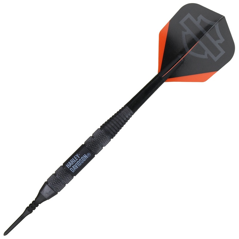 Dart World Harley-Davidson Black Lightning Soft Tip Darts – 18gm