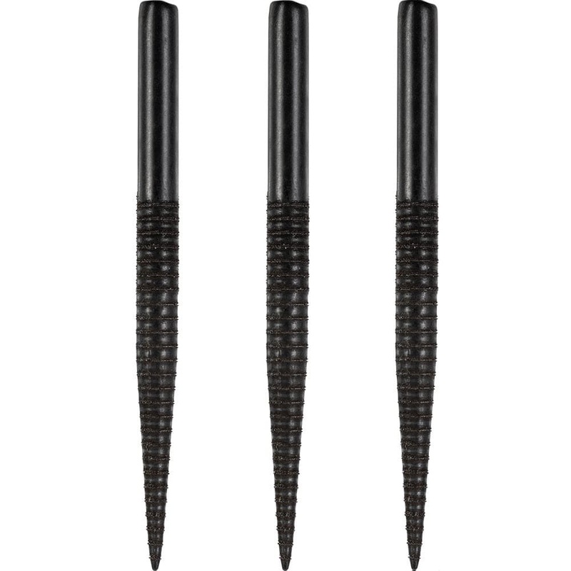 *Harrows Laser Cut Spare Points – Steel Tip – Black – Ringed 32mm