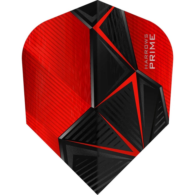 Harrows Prime Red Rival Standard Dart Flights Standard 100 Micron Extra Strong