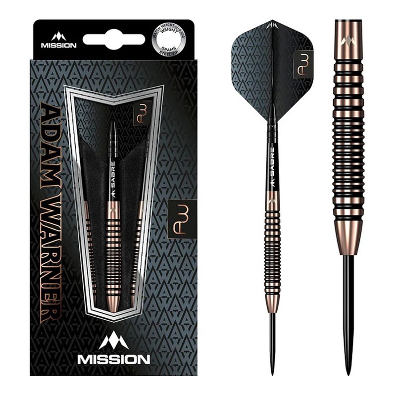 Mission Adam Warner 90% Steel Tip Darts 22 grams