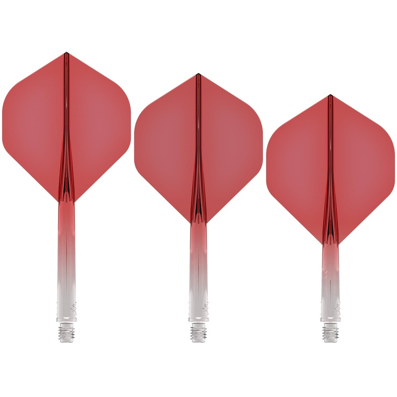 Mission Force 90 – New Moulded Flight & Shaft System – Standard No2 – Gradient – Transparent Red Medium