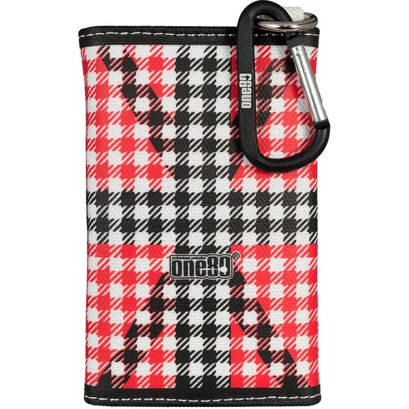 One80 Dart Case – Union Jack Dart Wrap Canvas Wallet – Black and Red