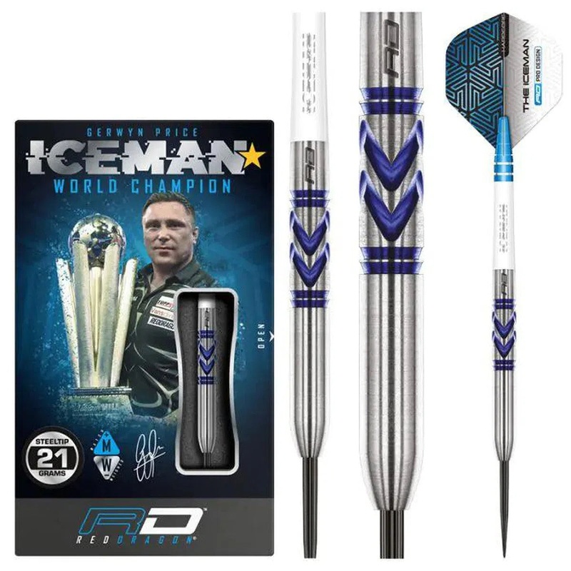 Red Dragon Gerwyn Price Avalanche Pro 90% Tungsten Steel Tip Darts 21 GRAM
