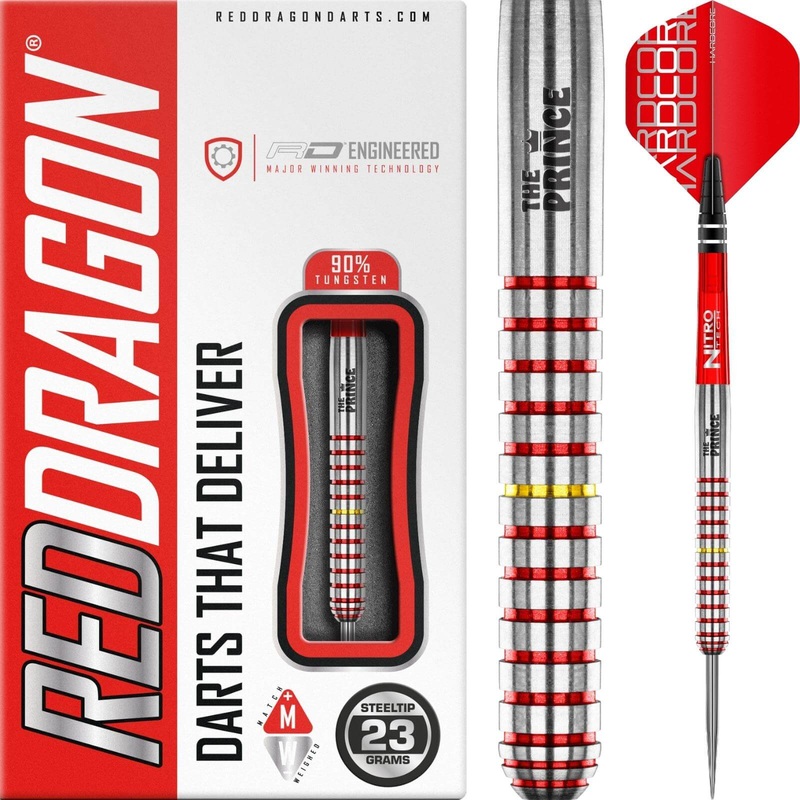 Red Dragon – Richie Burnett Darts – Steel Tip – 90% Tungsten – 23g
