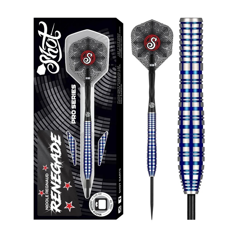 Shot Pro Series Nicole Regnaud 90% Tungsten Steel Tip Darts 23 GRAM