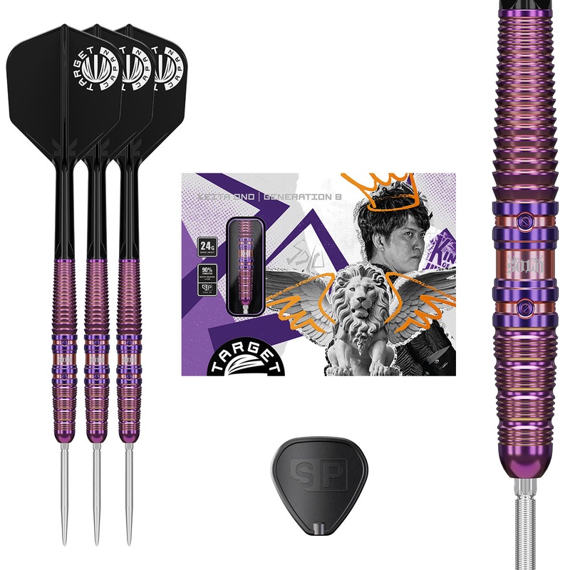 Solo G8 90% Tungsten SP Steel Tip Darts by Target Japan 24 Gram