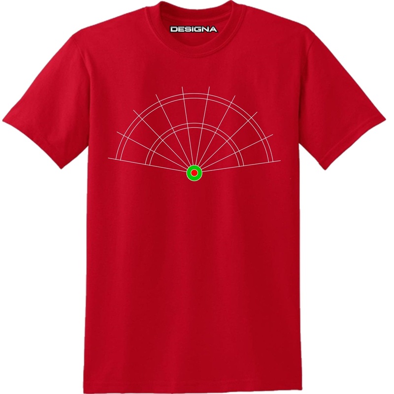 T Shirt – Humour Dart T-Shirt – Red – Dartboard Web 2XL