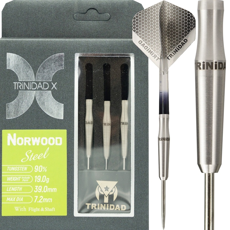 Trinidad X Darts – Steel Tip – 90% Tungsten – Norwood – 19g