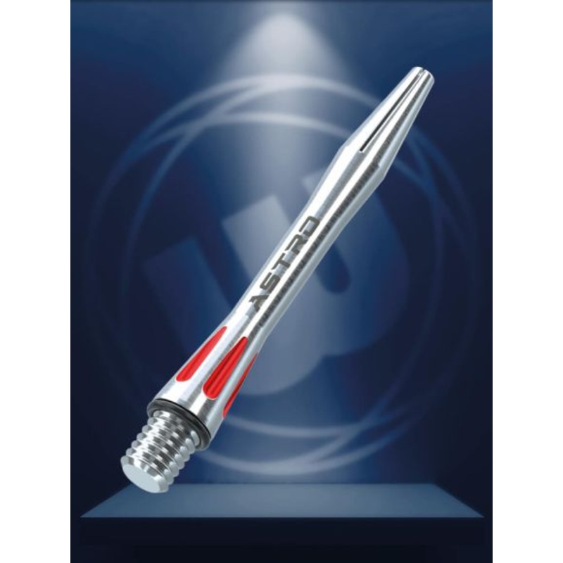 Winmau Astro Aluminium Red Short Aluminium Short (35mm in length excluding thread) Red