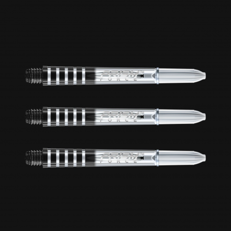 Winmau Prism Force Medium Clear Polycarbonate Medium (46mm in length excluding thread) Clear