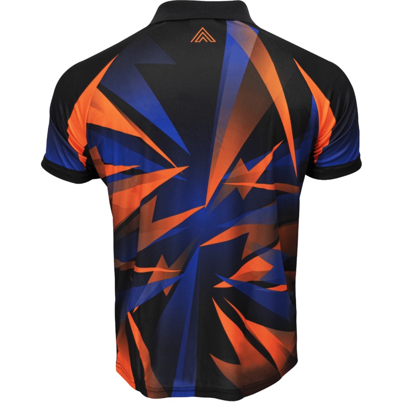 *Arraz Shard Dart Shirt – with Pocket – Black & Blue – Orange 2XL