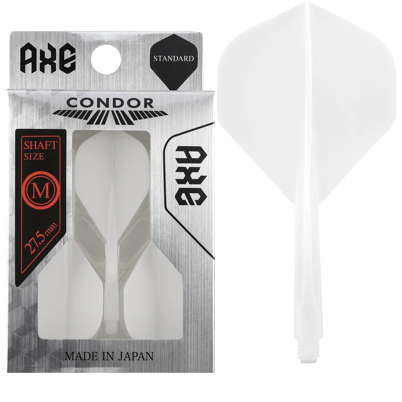 CONDOR AXE DART FLIGHT SYSTEM FLIGHTS – STANDARD – MEDIUM – WHITE