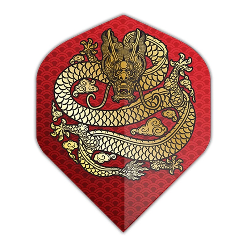 Deadeye Dragon Dart Flights Red No2 Standard