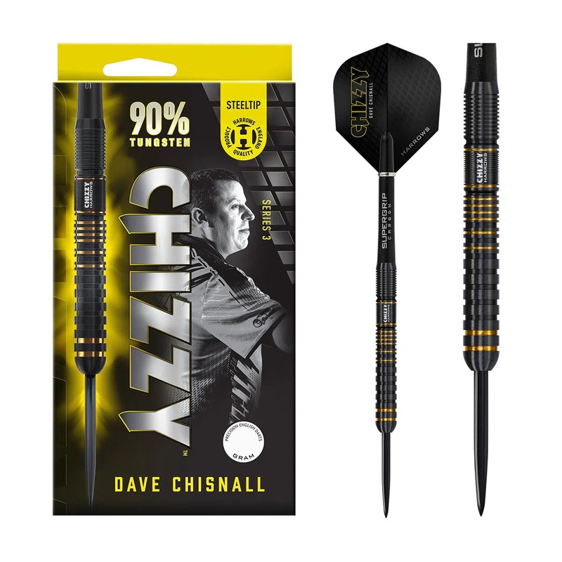 Harrows Chizzy Series 3 90% Tungsten Steel Tip Darts 21 GRAM