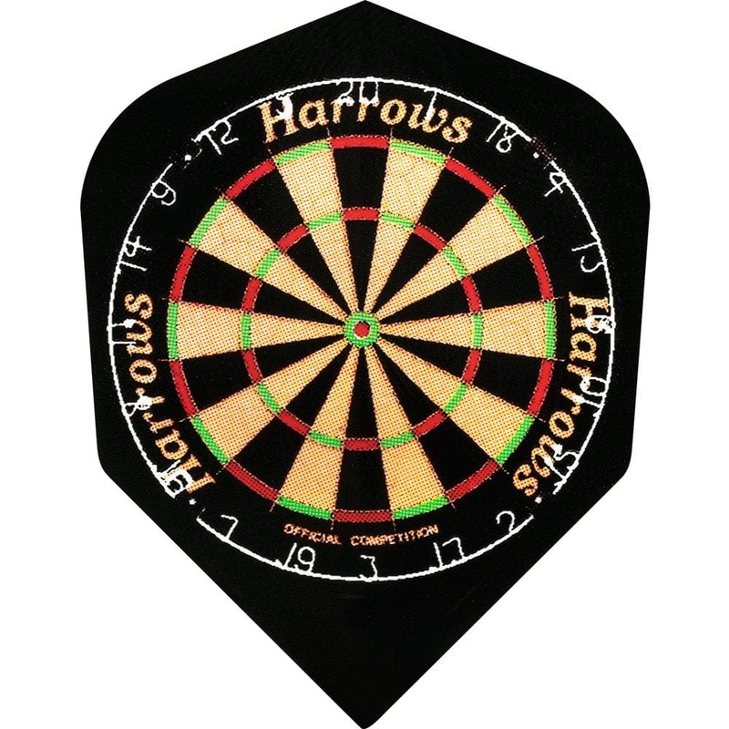 *Harrows Dart Flights – Quadro – Poly Classic – Std – Dartboard