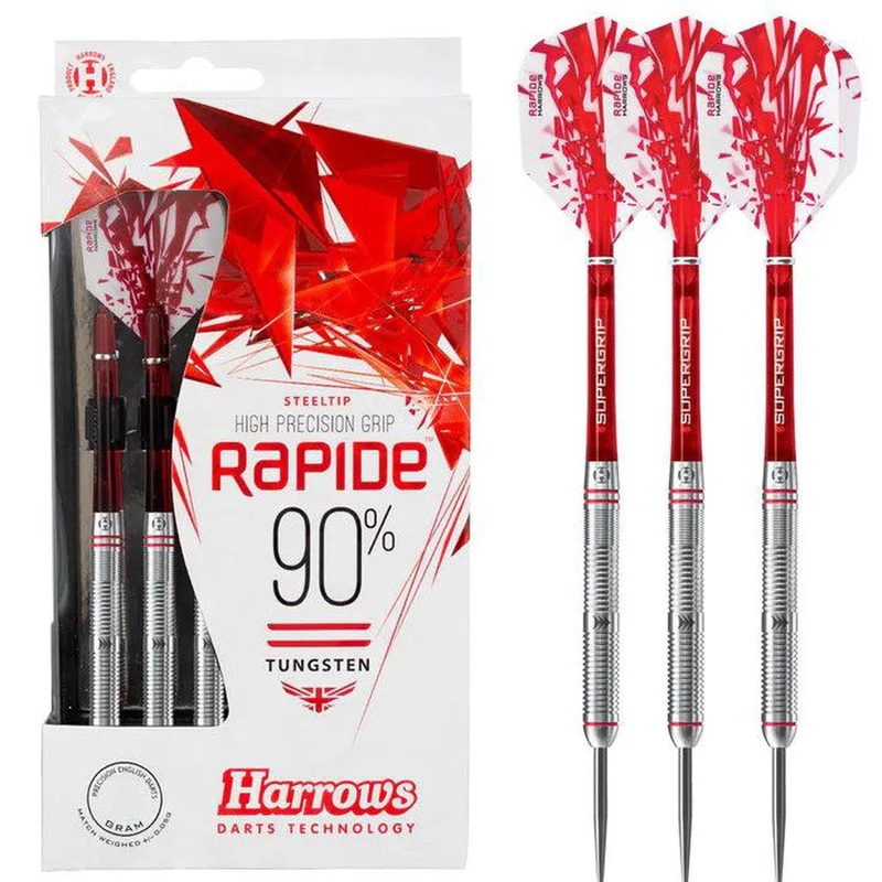 Harrows Rapide 90% Tungsten Steel Tip Darts 21 GRAM
