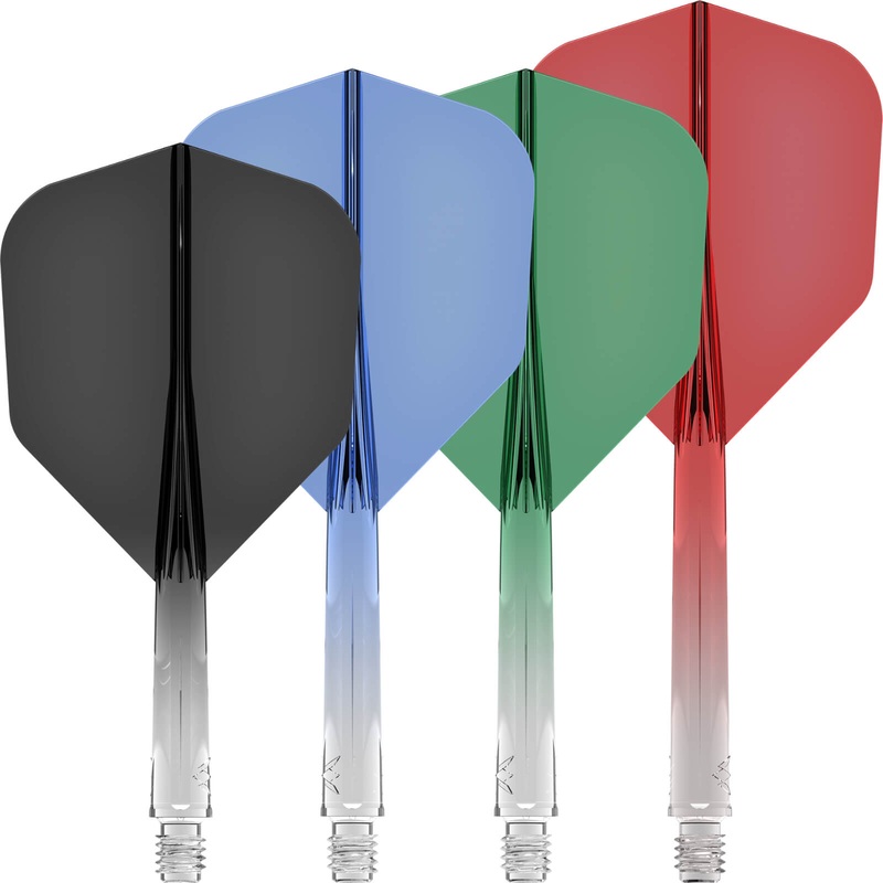 Mission – Force 90 Gradient – Standard Dart Flights – Integrated Flight & Shaft System Short Black