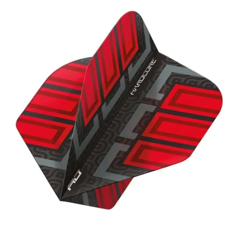 Red Dragon Hardcore Radical Black & Red Blocks Standard Flights
