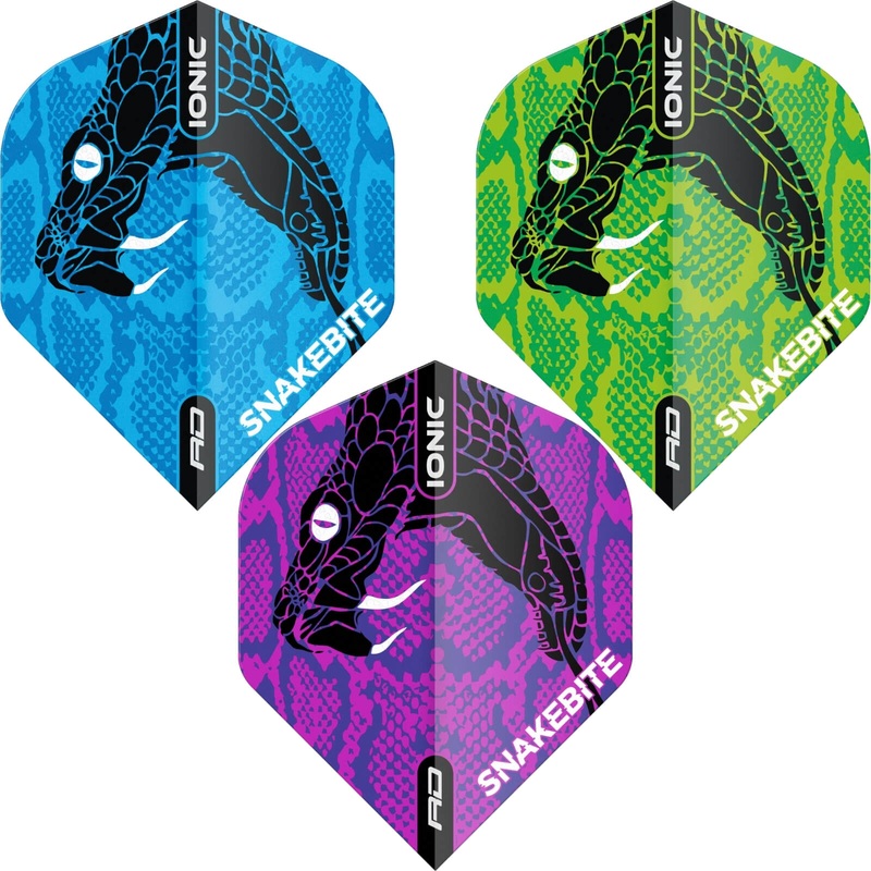 Red Dragon – Ionic Peter Wright Snake Head – Big Wing Dart Flights Blue