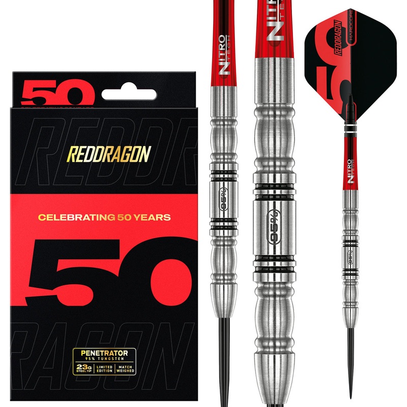 Red Dragon Penetrator 4 95% Tungsten Steel Tip Darts 23 Gram