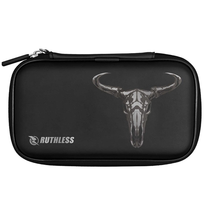 Ruthless Designed EVA Dart Case – Large – Black – Skull