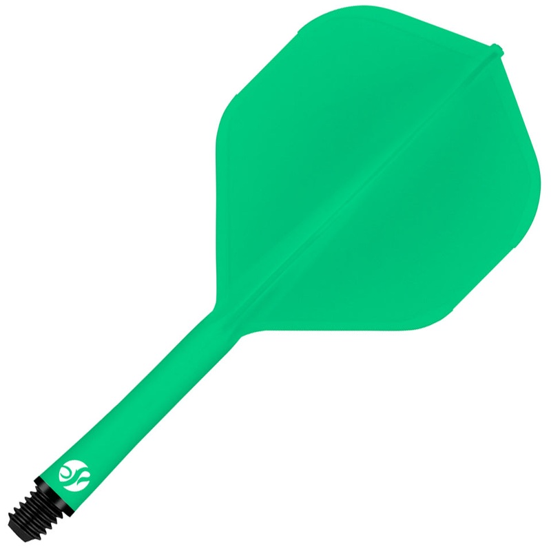 Shot Flight Deck Dart Flight and Shaft System – Standard Medium Green