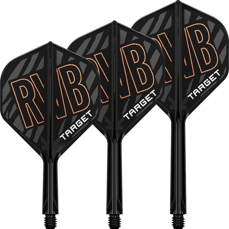 Target – K-Flex Raymond Van Barneveld – Big Wing Dart Flights – Integrated Flight & Shaft System Short (19mm)