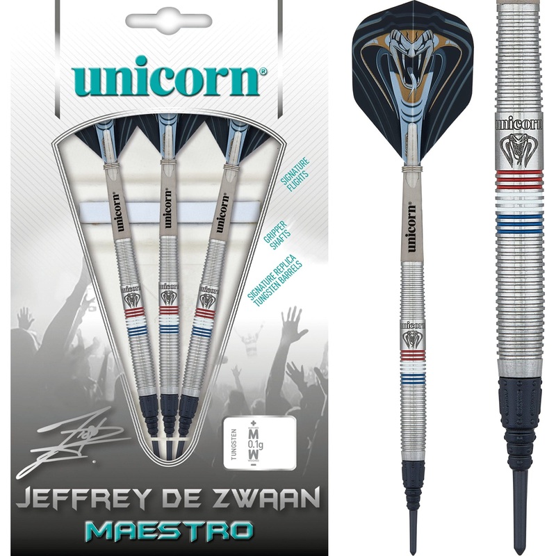 *Unicorn Jeffrey De Zwaan Darts – Soft Tip – Maestro – Phase 2 22g