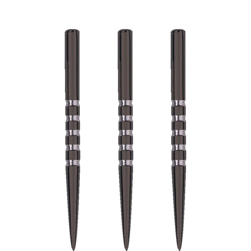 Unicorn Spare Dart Points – Steel Tip – 5 Ring Needle – Black – 38mm