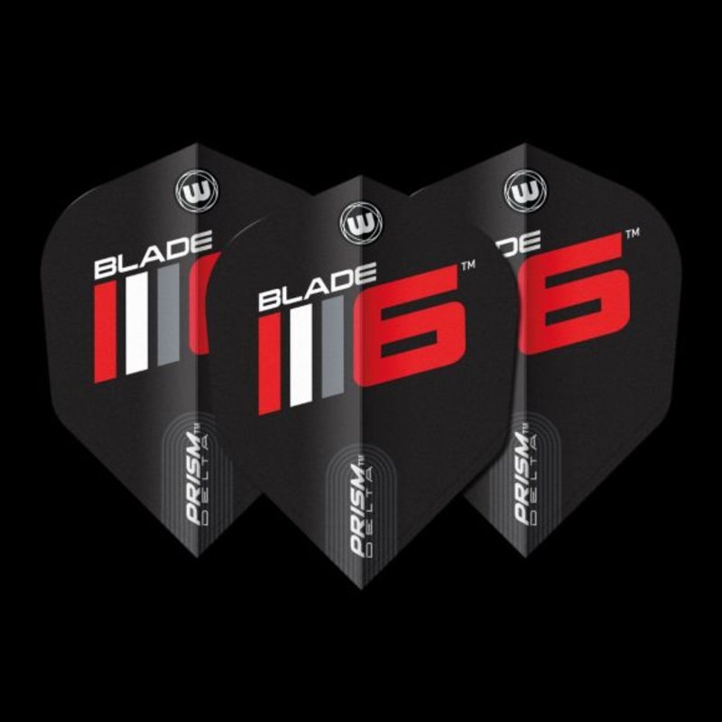 Winmau Prism Delta Blade 6 #6 Standard Extra Thick Flights Standard 100 Micron Poly metronic extra thick
