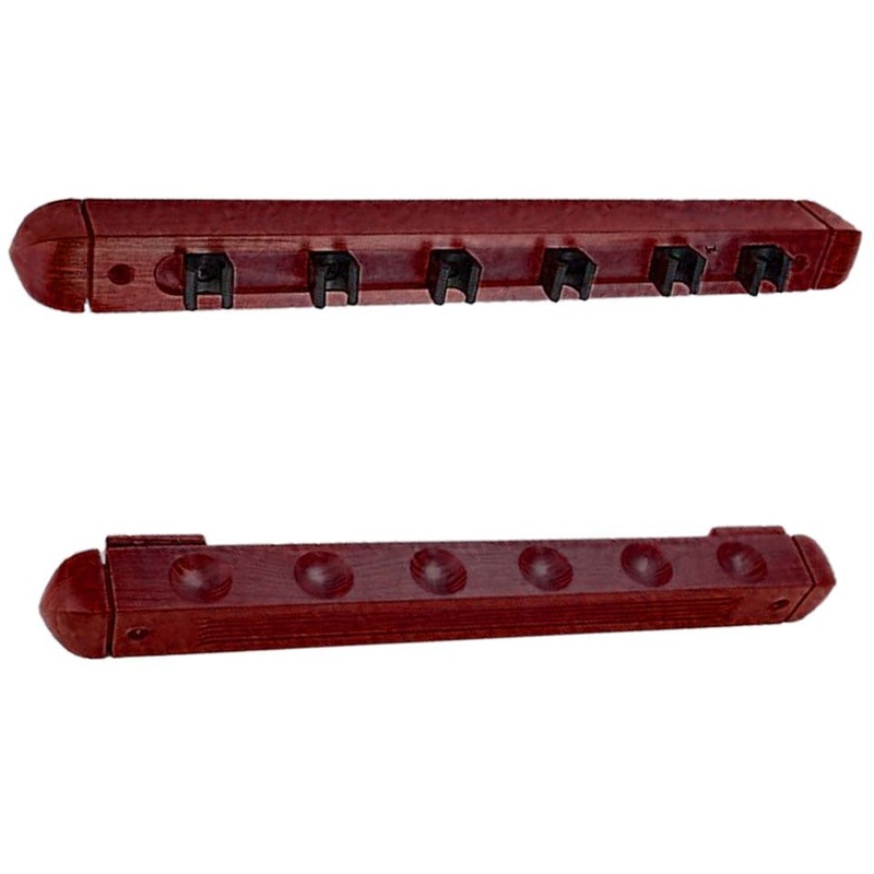 6 Cue Wall Rack – Walnut