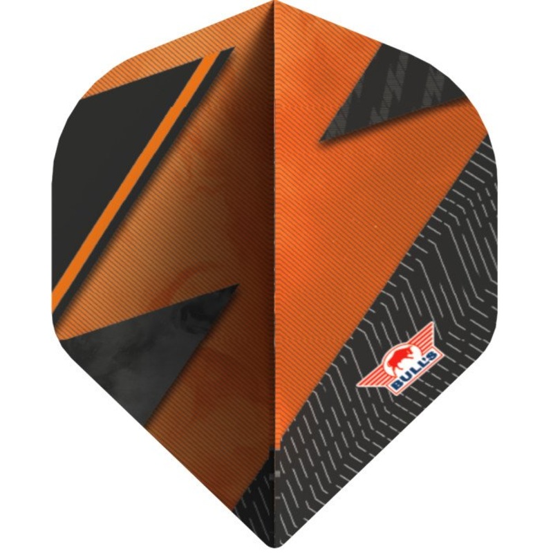 Bull’s NL Series 100 Lightning Orange No.2 Flights Standard 100 Micron Nylon