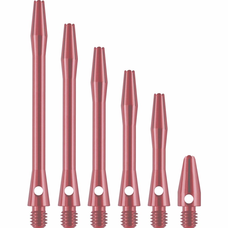 *Designa Aluminium Shafts – Metal Dart Stems – Pink Long