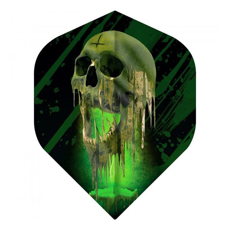 Designa Horror Show Dart Flights Melting Skull No2 Standard