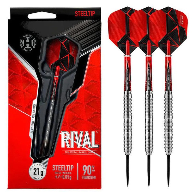 Harrows Rival 90% Tungsten Steel Tip Darts 21 GRAM