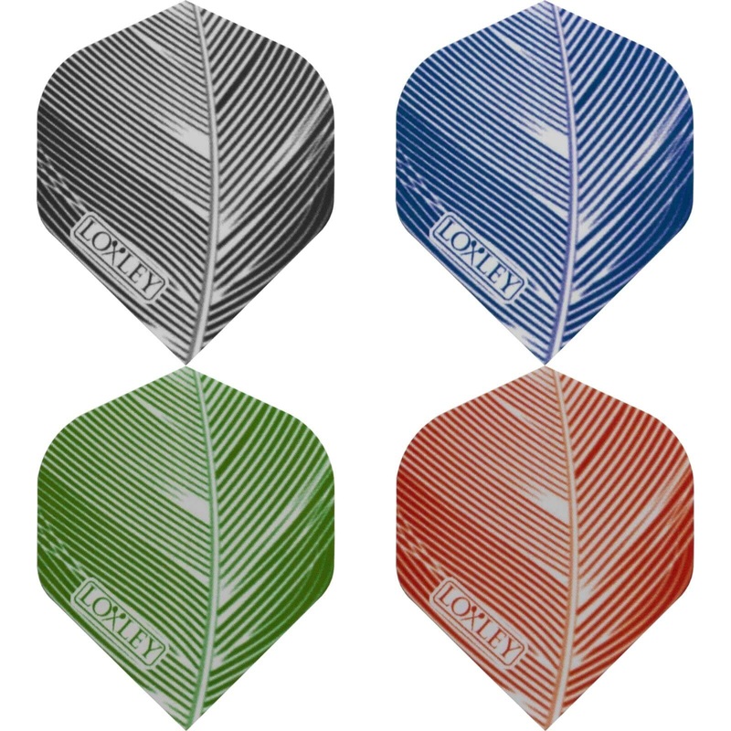 Loxley – Feather Print – Big Wing Dart Flights Black