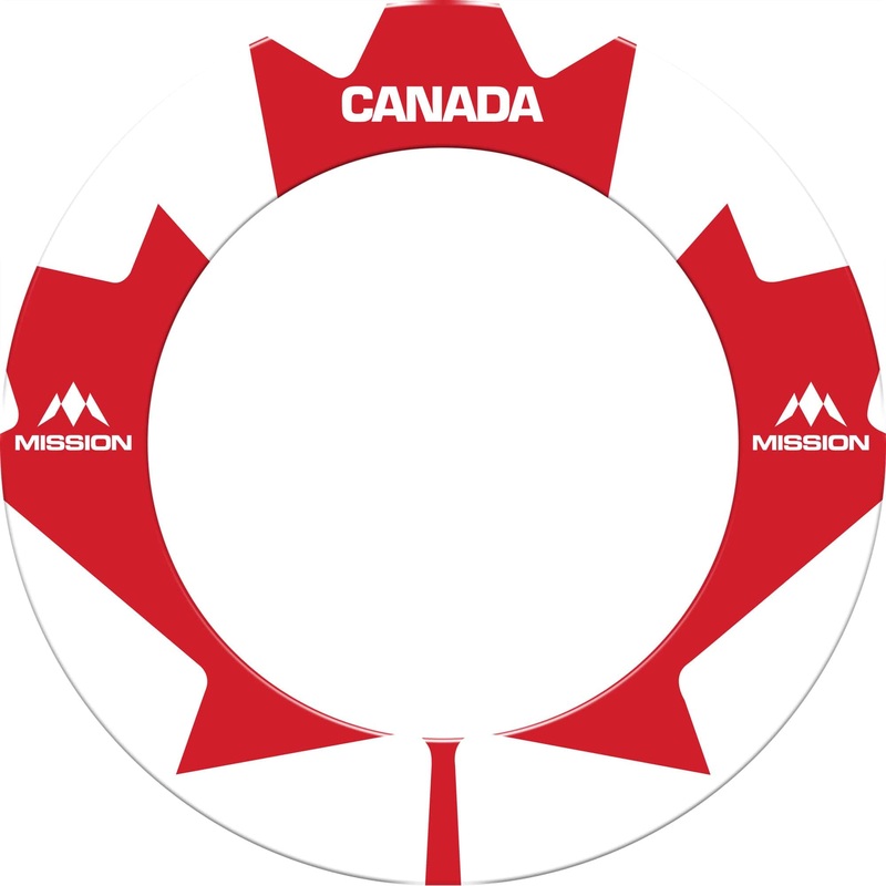 Mission Dartboard Surround – Canada Design – Large Maple Leaf