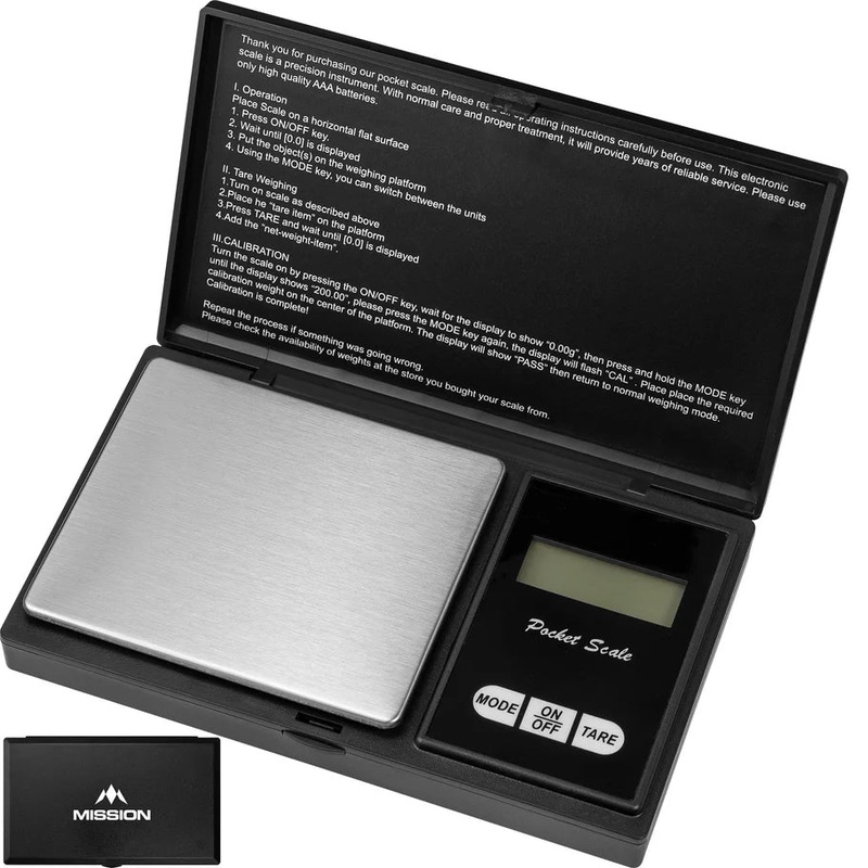 Mission Quark Digital Weighing Pocket Scale – Max 300g – 0.01g – Black