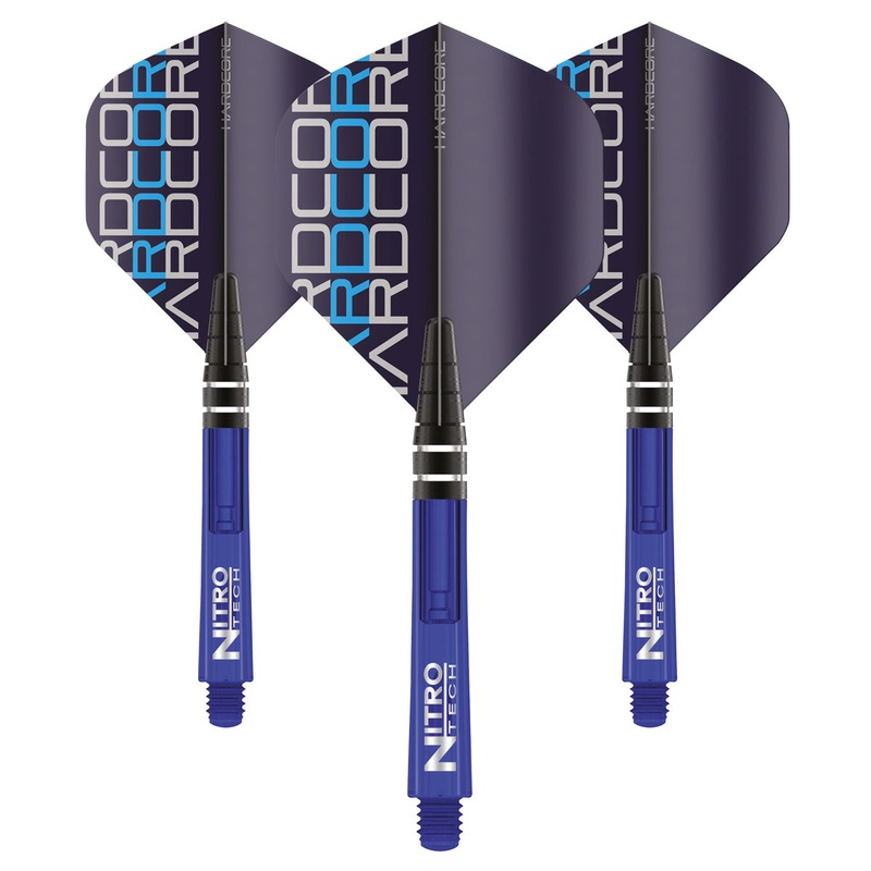 Nitrotech Flight & Shaft Combo – Blue by Red Dragon – 4 Sets