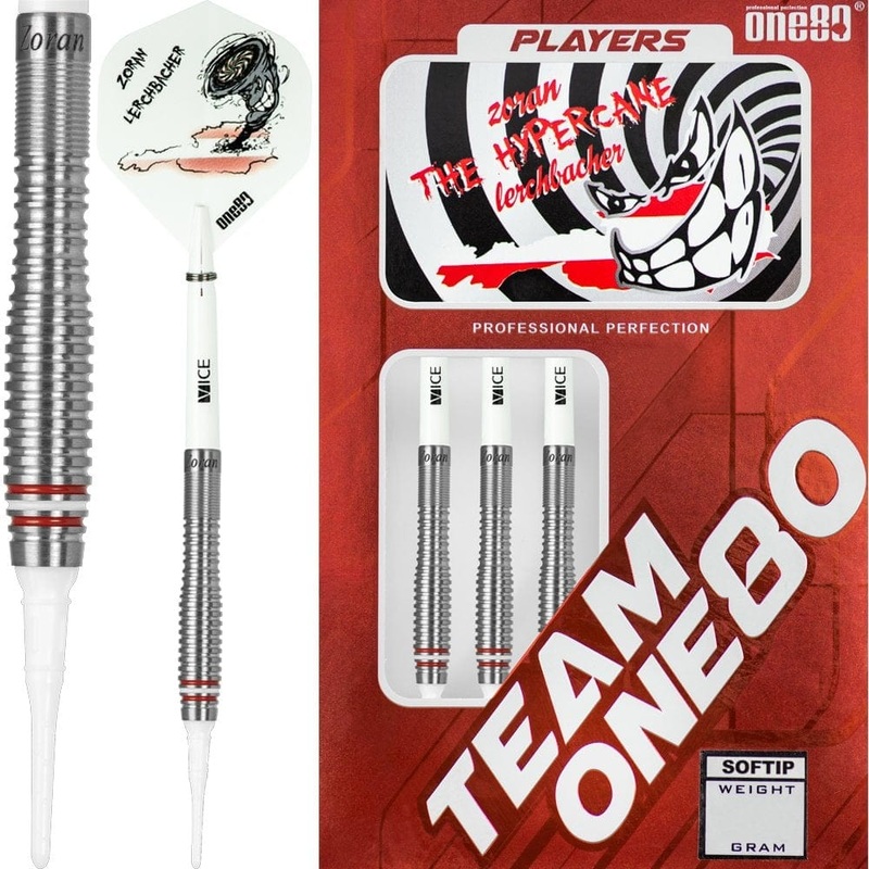 One80 Zoran Lerchbacher II Darts – Soft Tip – Hypercane 18g