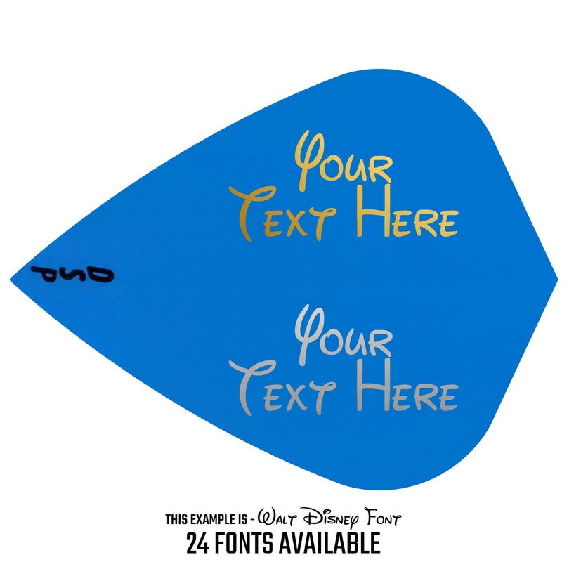 Personalised Flights – Hot Foil – 5 Sets – Poly Plain – Kite – Blue Default Title