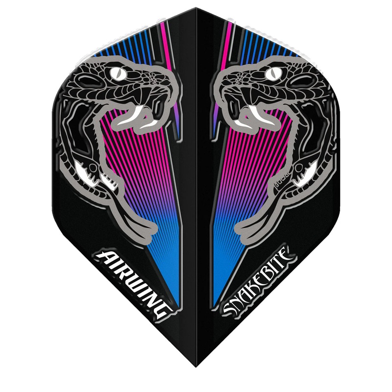 Red Dragon Airwing Molded Standard Flights – Peter Wright Blue Snakebite Standard 290 Micron High-grade flexible polymer